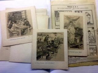 Verzameling prenten in archief Leo Jordaan.