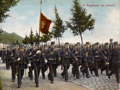7e Regiment op marsch