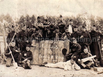 Timmerploeg Mobilisatie 1914 Batterij IV Weesp