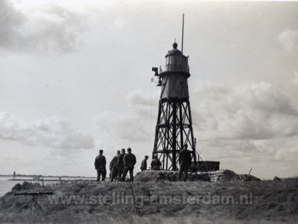 Kustbatterij bij Durgerdam Vuurtoren