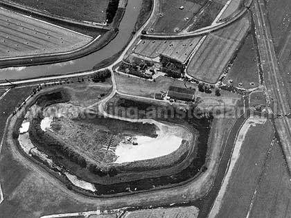 Luchtfoto van Fort bij Kwadijk in 1959.