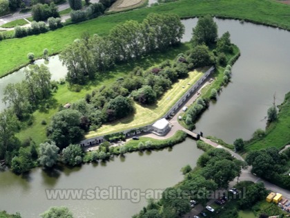 Luchtfoto van Fort aan de Drecht.