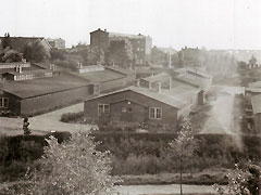 De barakken van Kamp De Roskam te Weesp.