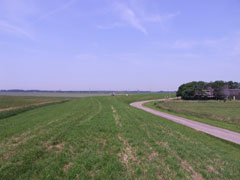 De Assendelver Zeedijk nabij de Nieuwedijk.