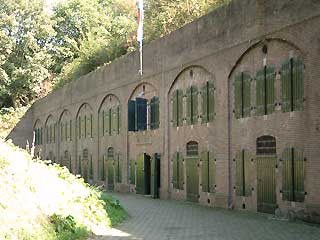 De kazerne van het Fort bij Abcoude