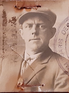 Pasfoto opa Hein Hoogendoorn ca. 1940.