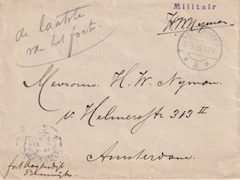 Enveloppe van Hendrik Willem Nijman.