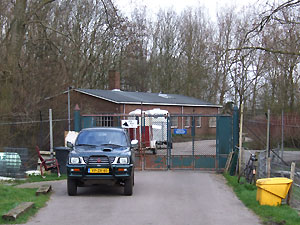 Toegang tot het munitiemagazijncomplex Spaarndam