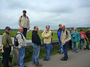 Tijdens de wandeling langs de Voorstelling bij Spaarndam.