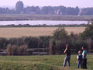 Bezoekers op Fort in de Botshol