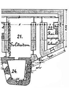 Plattegrond van de lokalen van de tentoonstelling.