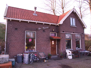 Noordzijde van de woning.