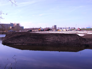 Reconstructie van de post in uitvoering.