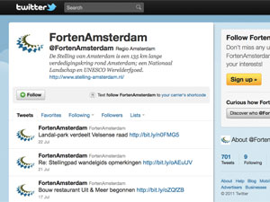 Stelling van Amsterdam op Twitter en Facebook.