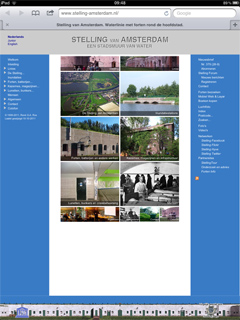 Website Stelling van Amsterdam.