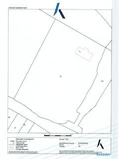 Voorbeeld van een kaart uit het kadastraal register.