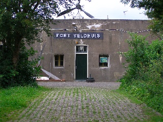 Toegang van Fort bij Veldhuis.