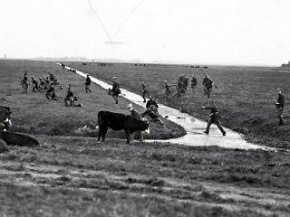 Nederlandse leger. Legeroefeningen / manoeuvres rond de stelling van Amsterdam. …