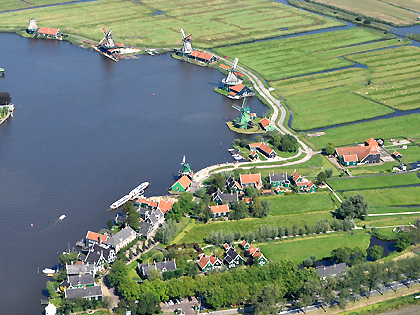 Luchtfoto Zaanse Schans