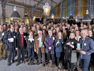 Groepsfoto deelnemers Stichting Liniebreed Ondernemen