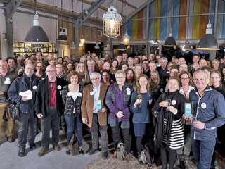 Groepsfoto deelnemers Stichting Liniebreed Ondernemen