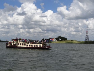 IJveer bij het Vuurtoreneiland.