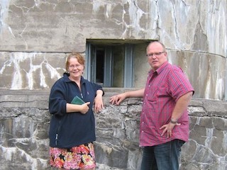 Carolien Vernout op Fort bij Marken-Binnen.