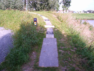 Begin van de Sluipweg op Fort bij Vijfhuizen.