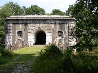 Toegang van Fort Oelegem.