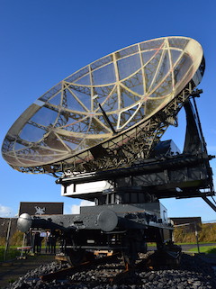 Duitse radar op spoorwegonderstel op Raversijde.