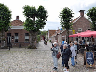 Het Marktplein van de vesting Bourtange.
