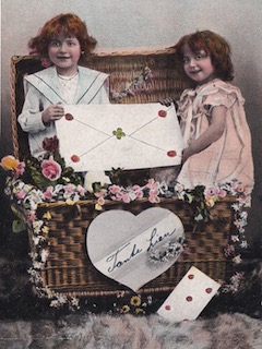 Voorzijde van een van de prentbriefkaarten aan Freddy Boekholt op Fort Kudelstaart.