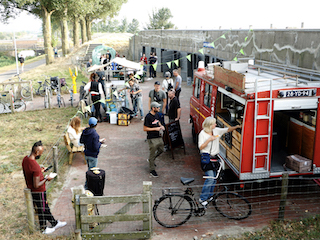 Activiteiten op de Batterij aan de Sloterweg.