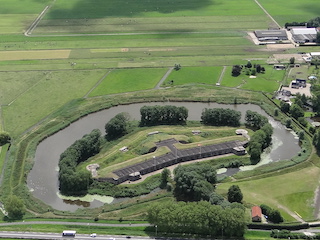 Luchtfoto van Fort bij Uithoorn.