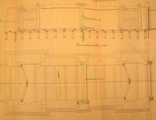 Bouwtekening van de nieuwe Woudaapsluis.