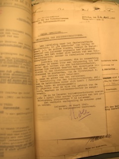 Een van de documenten uit het archiefdossier.