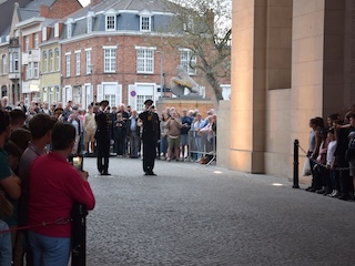 Herdenkingsceremonie in de Menenpoort in Ieper.