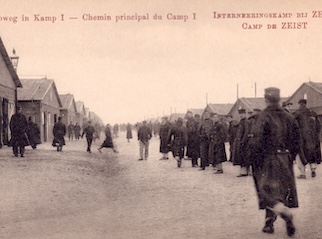 Foto van het interneringskamp bij Zeist.