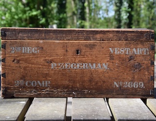 Soldatenkist van P. Zegerman.