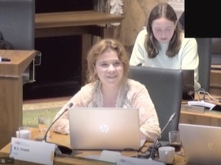 Statenlid Nina Sophie Vroom stelt vragen namens D66.
