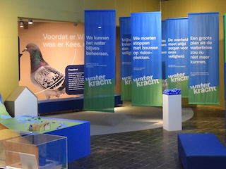 Deel van de tentoonstelling Waterkracht in het Watermuseum.