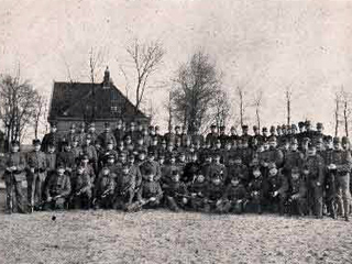 Soldaten (en paard) van het Fort benoorden Spaarndam.